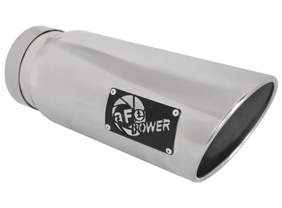 Afe: Mach Force-Xp 5" 304 Stainless Steel Exhaust Tip 5" In X 6" Out X 15" L Bolt-On 1