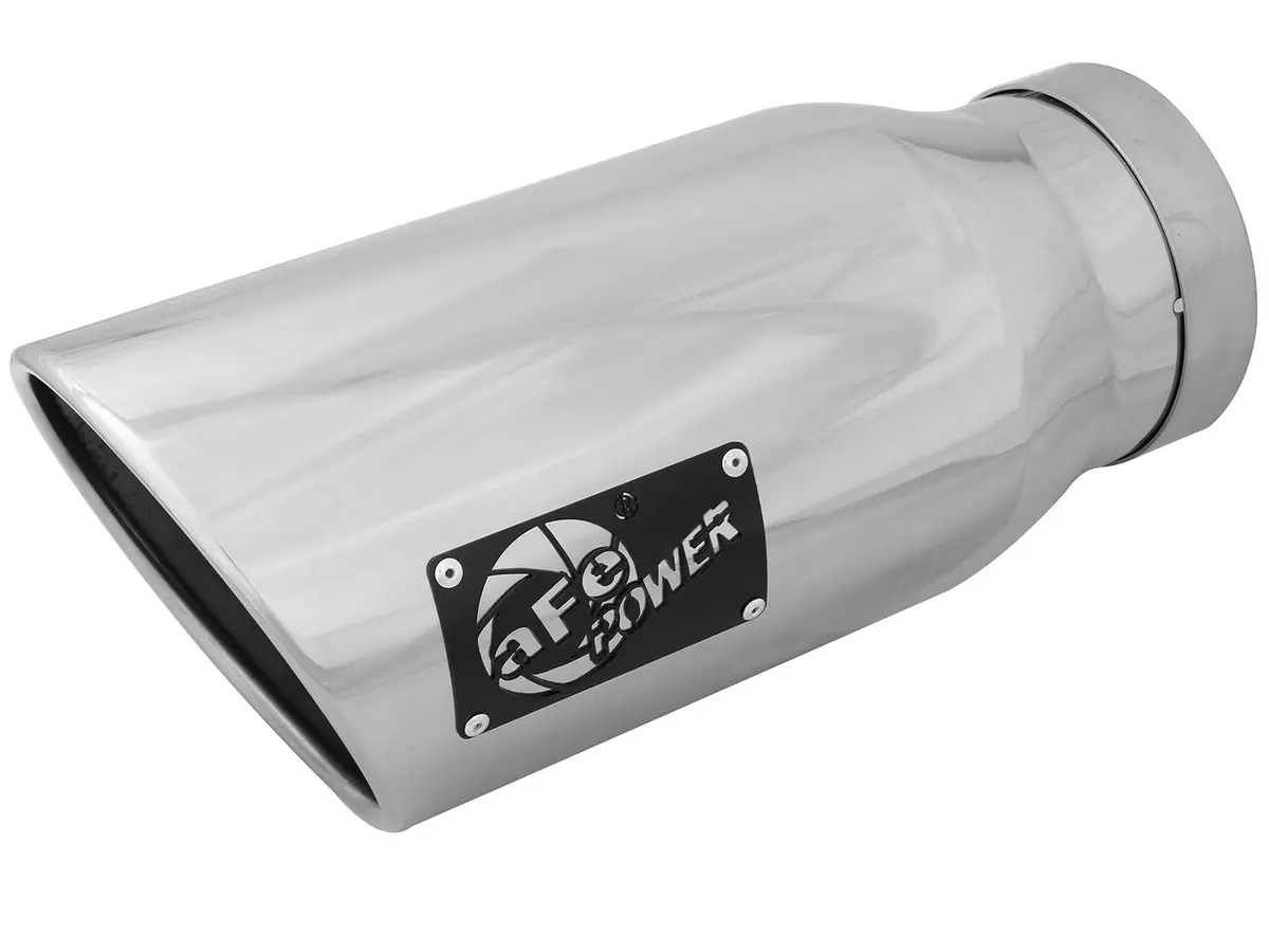 Afe: Mach Force-Xp 5" 304 Stainless Steel Exhaust Tip 5" In X 7" Out X 15" L Bolt-On Right 1
