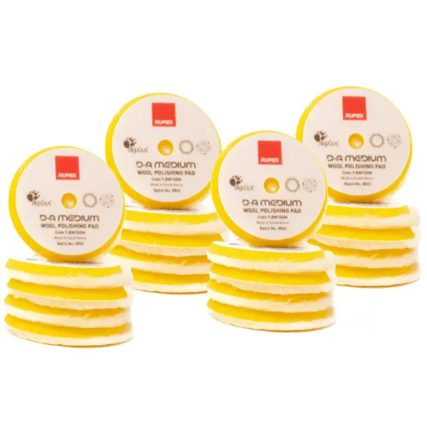 Rupes Yellow Da Medium Polishing Wool Pad 8