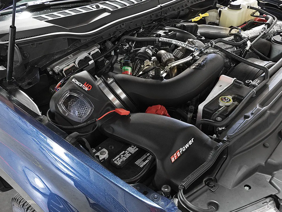 Afe: Momentum Hd Cold Air Intake System W/Pro 10R Filter Media Ford Diesel Trucks 17-19 V8-6.7L (Td) 2