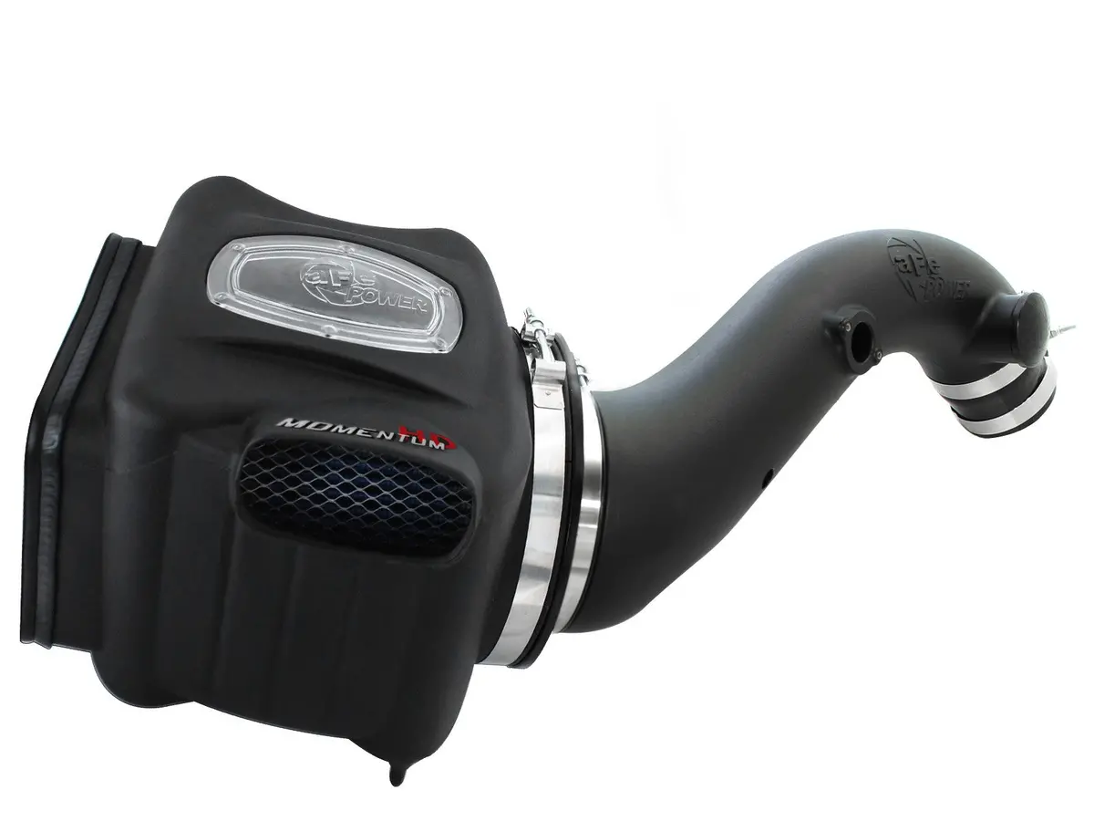 Afe: Momentum Hd Cold Air Intake System W/Pro 10R Filter Media Gm Diesel Trucks 01-04 V8-6.6L (Td) Lb7 1