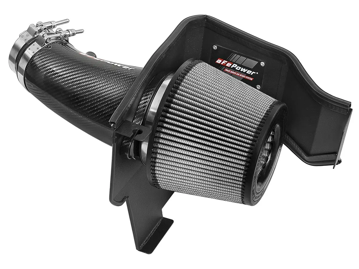 Afe: Track Series Carbon Fiber Cold Air Intake System W/Pro Dry S Filter Media Dodge Challenger/Charger 11-19 /Chrysler 300 12-14 Srt-8 V8-6.4L Hemi 1