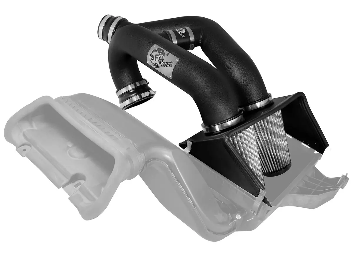 Afe: Magnum Force Stage-2 Dual 3-1/2" Cold Air Intake System W/Pro Dry S Filter Ford F-150 Ecoboost 15-17 V6-2.7L (Tt)/ 15-16 V6-3.5L (Tt) 1