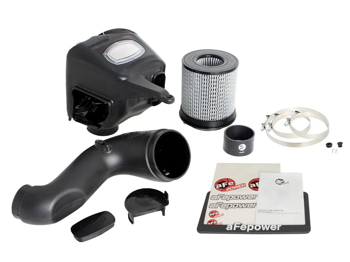 Afe: Momentum Hd Cold Air Intake System W/Pro Dry S Filter Media Dodge Diesel Trucks 03-07 L6-5.9L (Td) 2