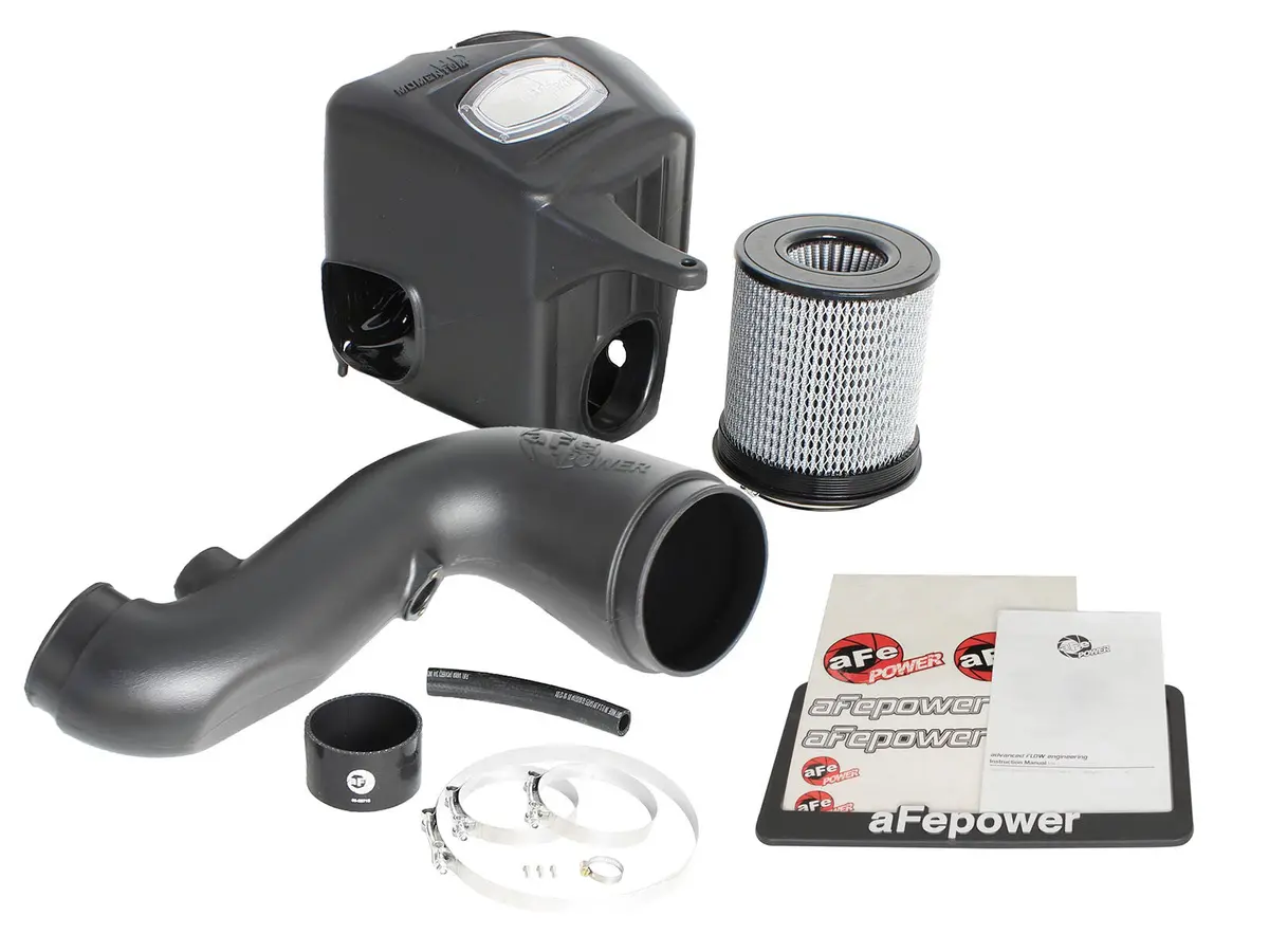 Afe: Momentum Hd Cold Air Intake System W/Pro Dry S Filter Media Dodge Ram Diesel Trucks 10-12 L6-6.7L (Td) 2