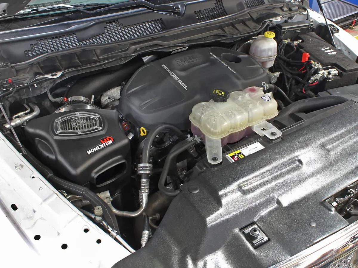 Afe: Momentum Hd Cold Air Intake System W/Pro Dry S Filter Media Ram 1500 Ecodiesel 14-18 V6-3.0L (Td) 2