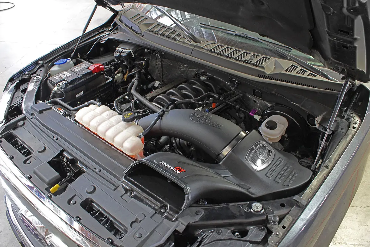 Afe: Momentum Gt Cold Air Intake System W/Pro Dry S Filter Media Ford F-150 15-19 V8-5.0L 2