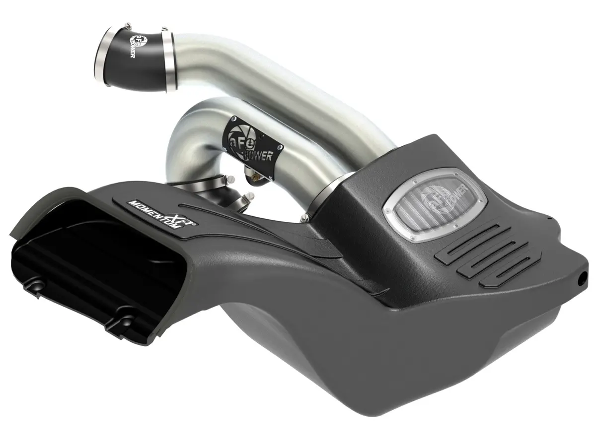 Afe: Momentum Xp 'Alpha Raptor' Cold Air Intake System - Brushed W/Pro Dry S Filter Media Ford F-150 / Raptor 17-19 V6-2.7L / 3.5L (Tt) 1