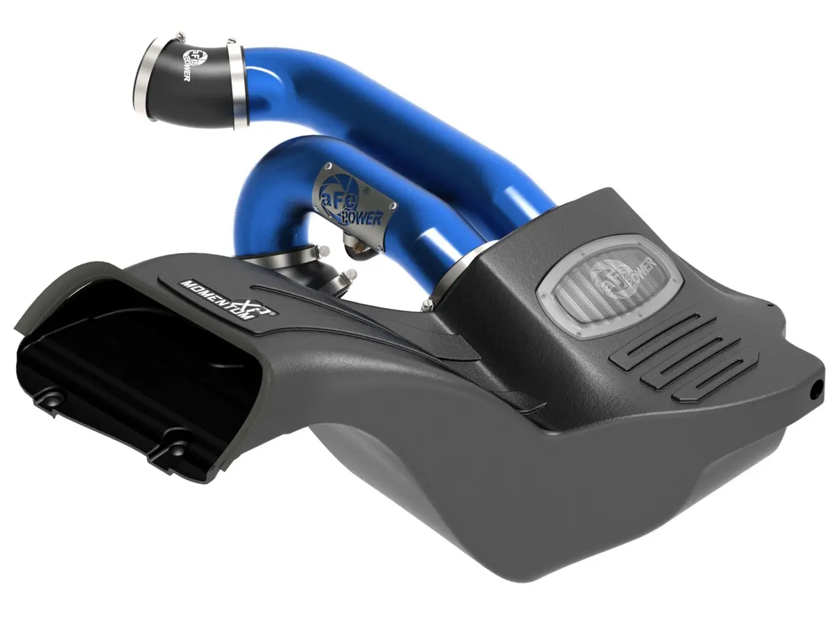 Afe: Momentum Xp 'Alpha Raptor' Cold Air Intake System - Blue W/Pro Dry S Filter Media Ford F-150 / Raptor 17-19 V6-2.7L / 3.5L (Tt) 1