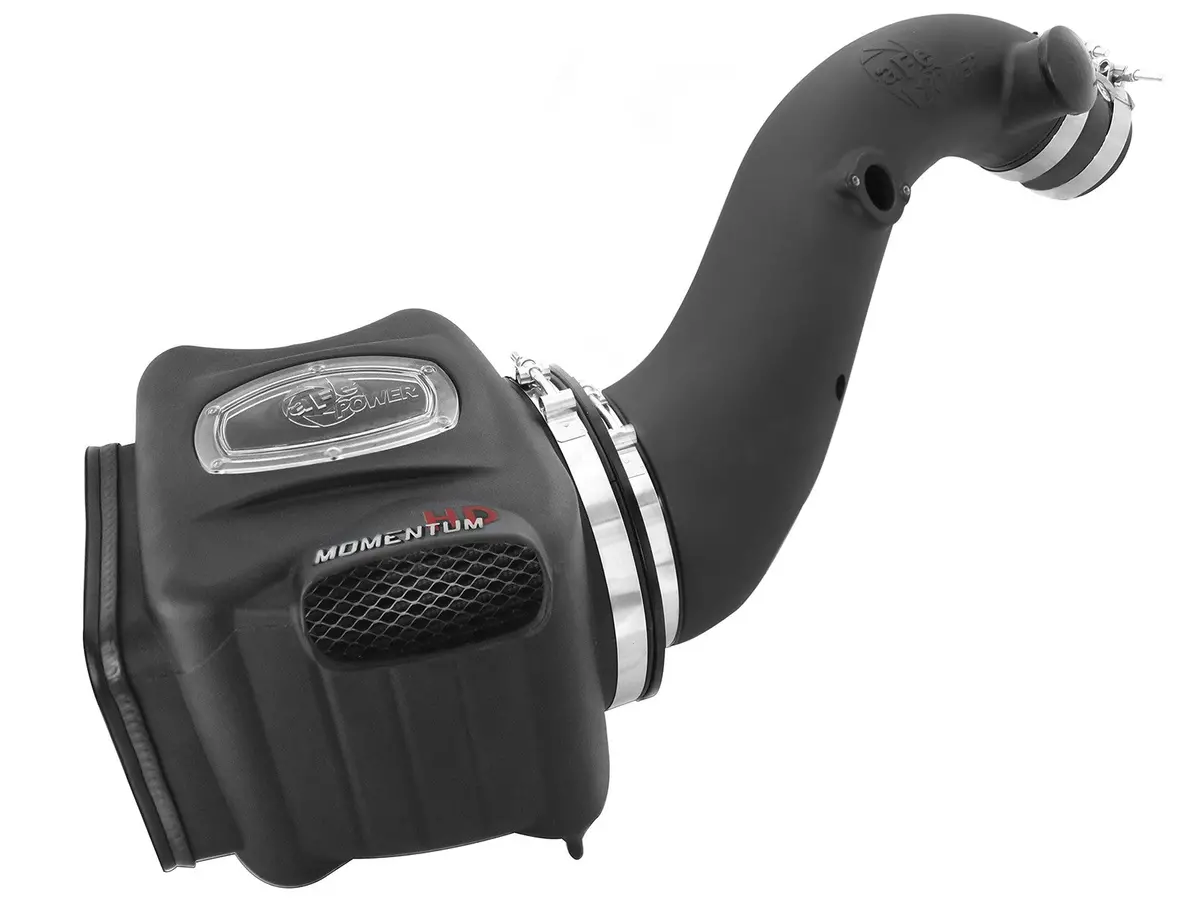Afe: Momentum Hd Cold Air Intake System W/Pro Dry S Filter Media Gm Diesel Trucks 01-04 V8-6.6L (Td) Lb7 1