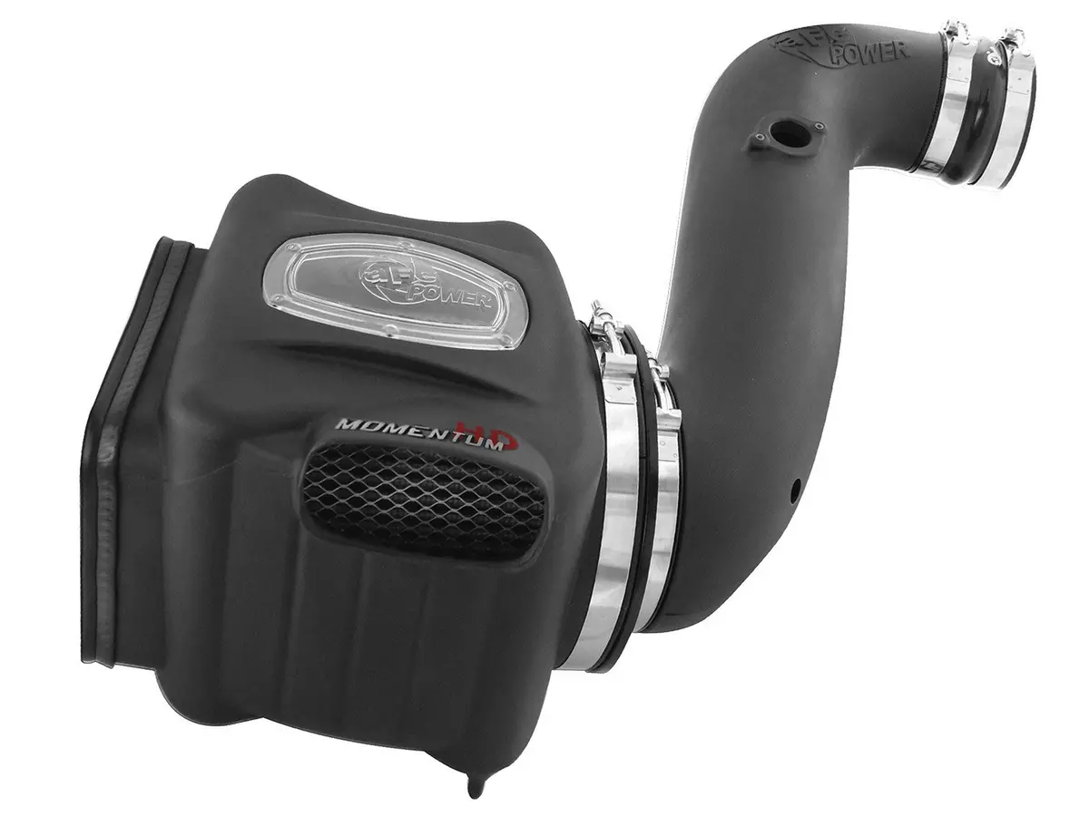 Afe: Momentum Hd Cold Air Intake System W/Pro Dry S Filter Media Gm Diesel Trucks 06-07 V8-6.6L (Td) Lbz 1