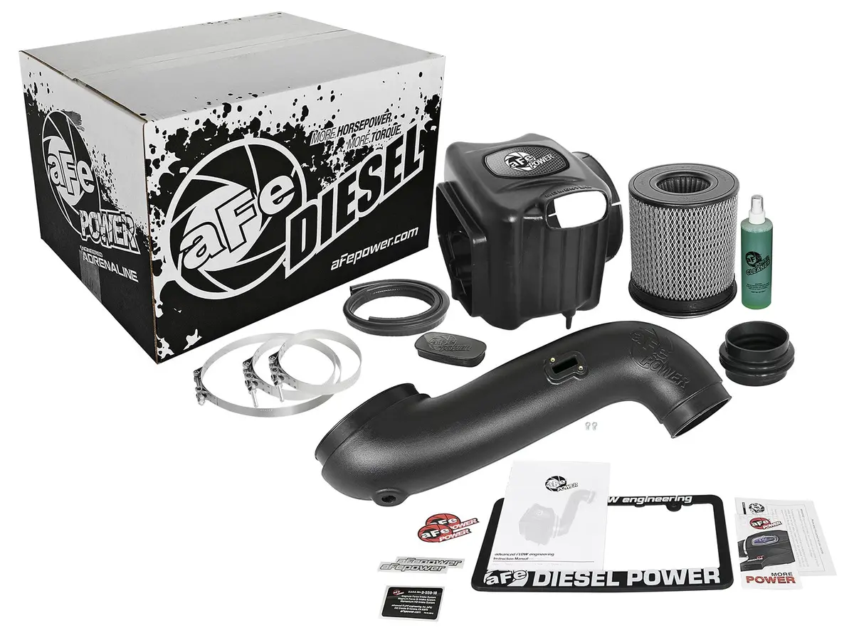 Afe: Diesel Elite Momentum Hd Cold Air Intake System W/Pro Dry S Filter Media Gm Diesel Trucks 07.5-10 V8-6.6L (Td) Lmm 2