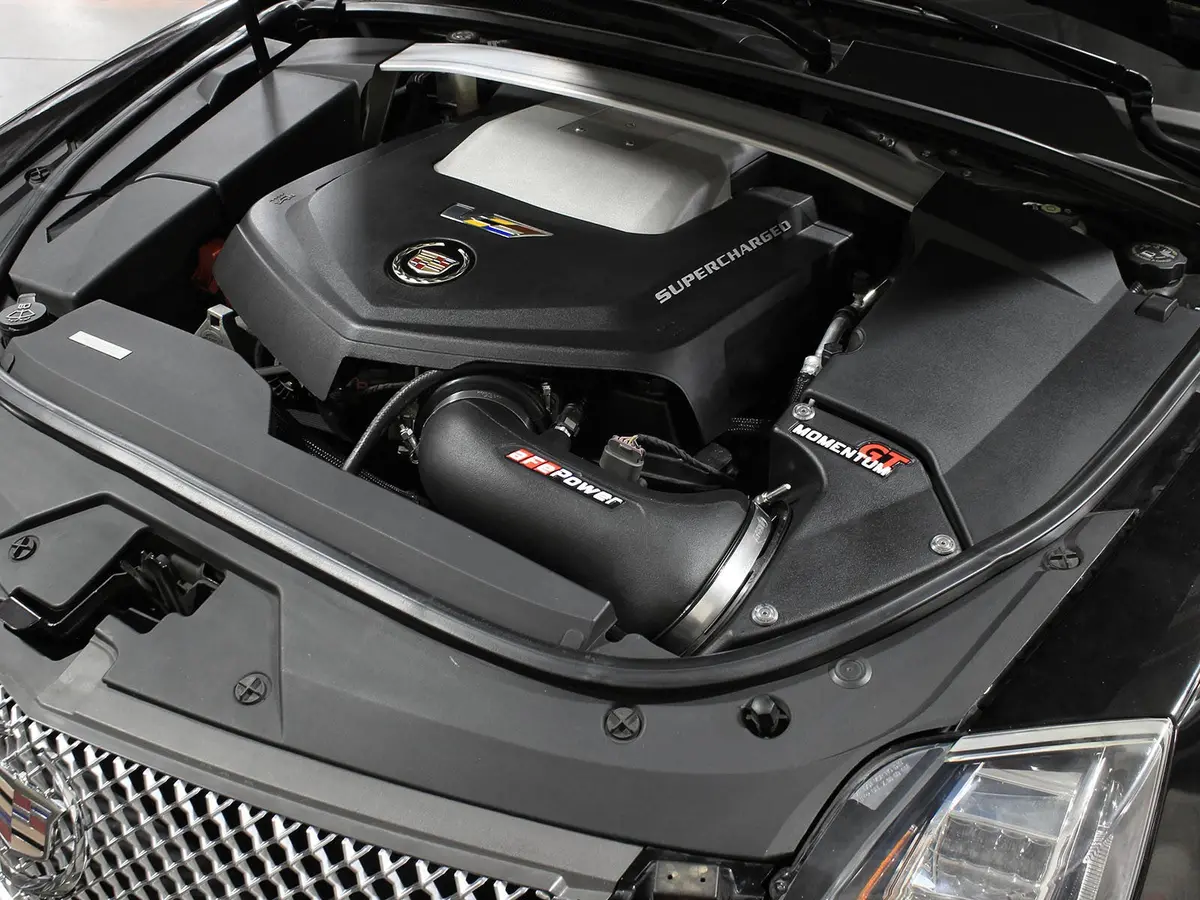 Afe: Momentum Gt Cold Air Intake System W/Pro Dry S Filter Media Cadillac Cts-V 09-15 V8-6.2L (Sc) 2