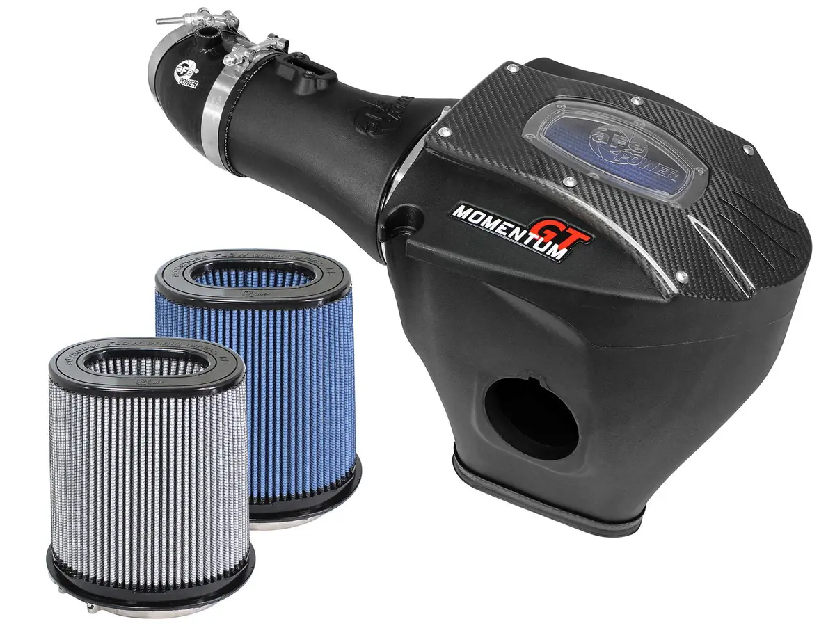 Afe: Momentum Gt Carbon Fiber Cold Air Intake System W/Dual Filter Media Dodge Challenger/Charger Srt Hellcat 15-16 V8-6.2L (Sc) 1