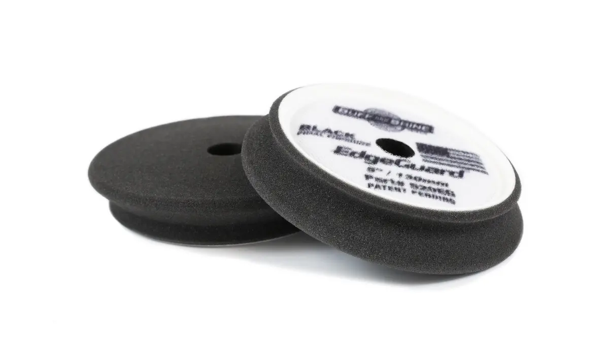 Buff And Shine Edgeguard Foam Pad, Black, Finishing, 5" (2 Pack) 1