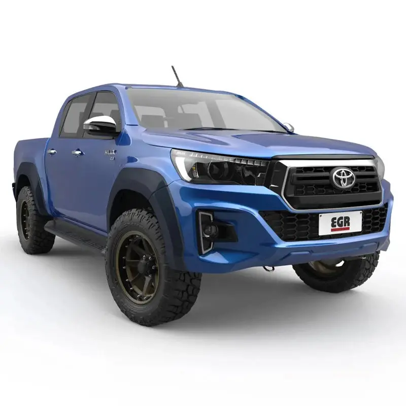 Hilux 09/2020 + Flares Egr Full Set Ultra Matte Black 1