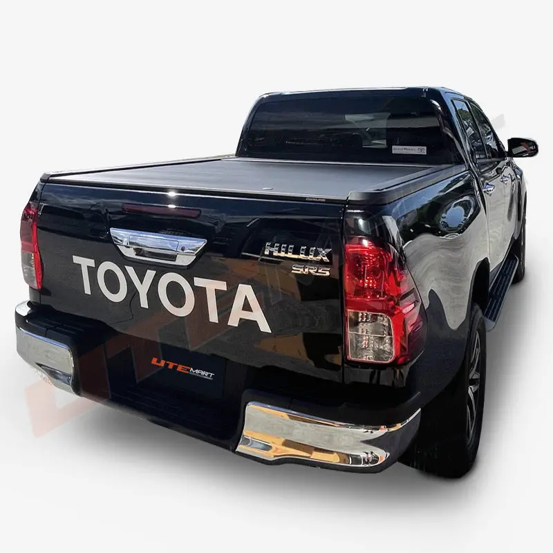 Hilux 09/2020 + Egr Rolltrac Electric Roll Top Lid Black 1