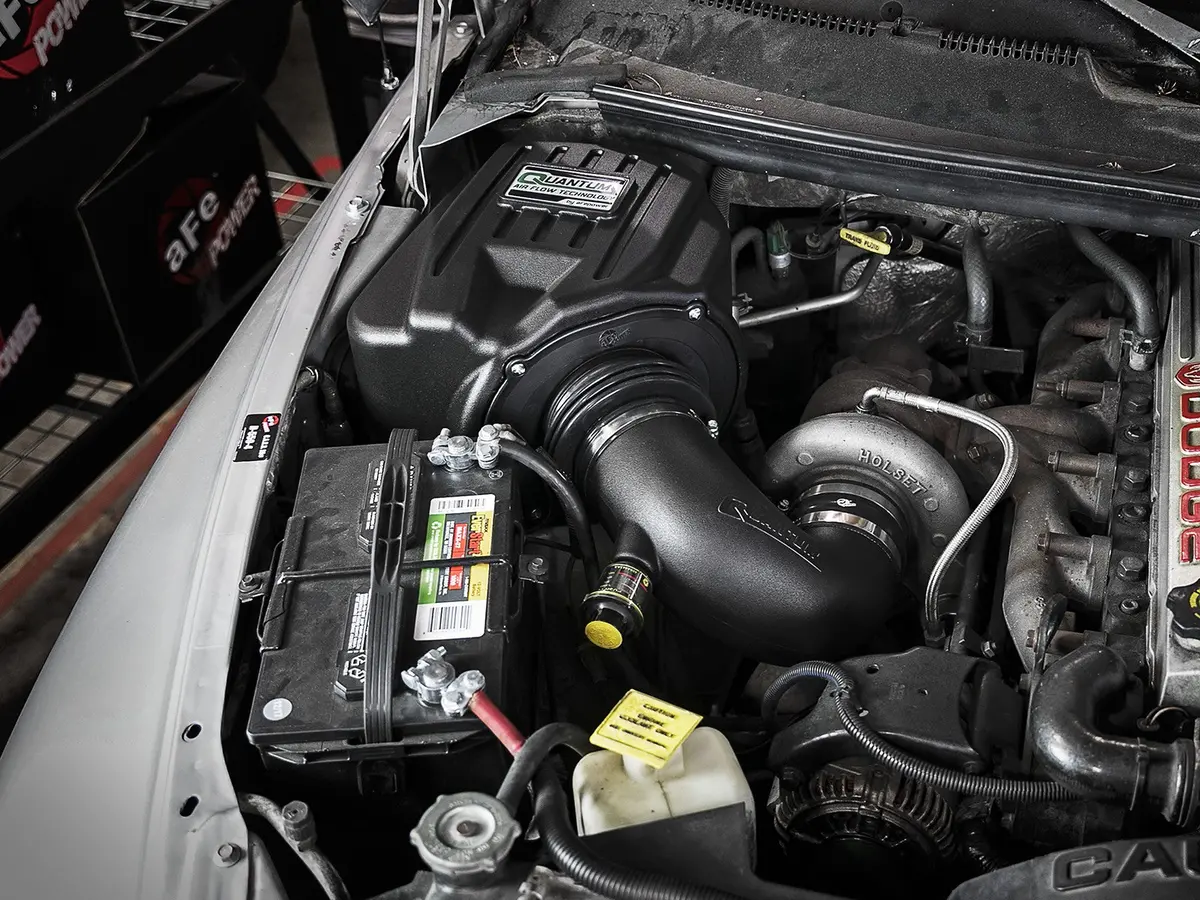 Afe: Quantum Cold Air Intake System W/Pro 5R Filter Media Dodge Diesel Trucks 94-02 L6-5.9L (Td) 2