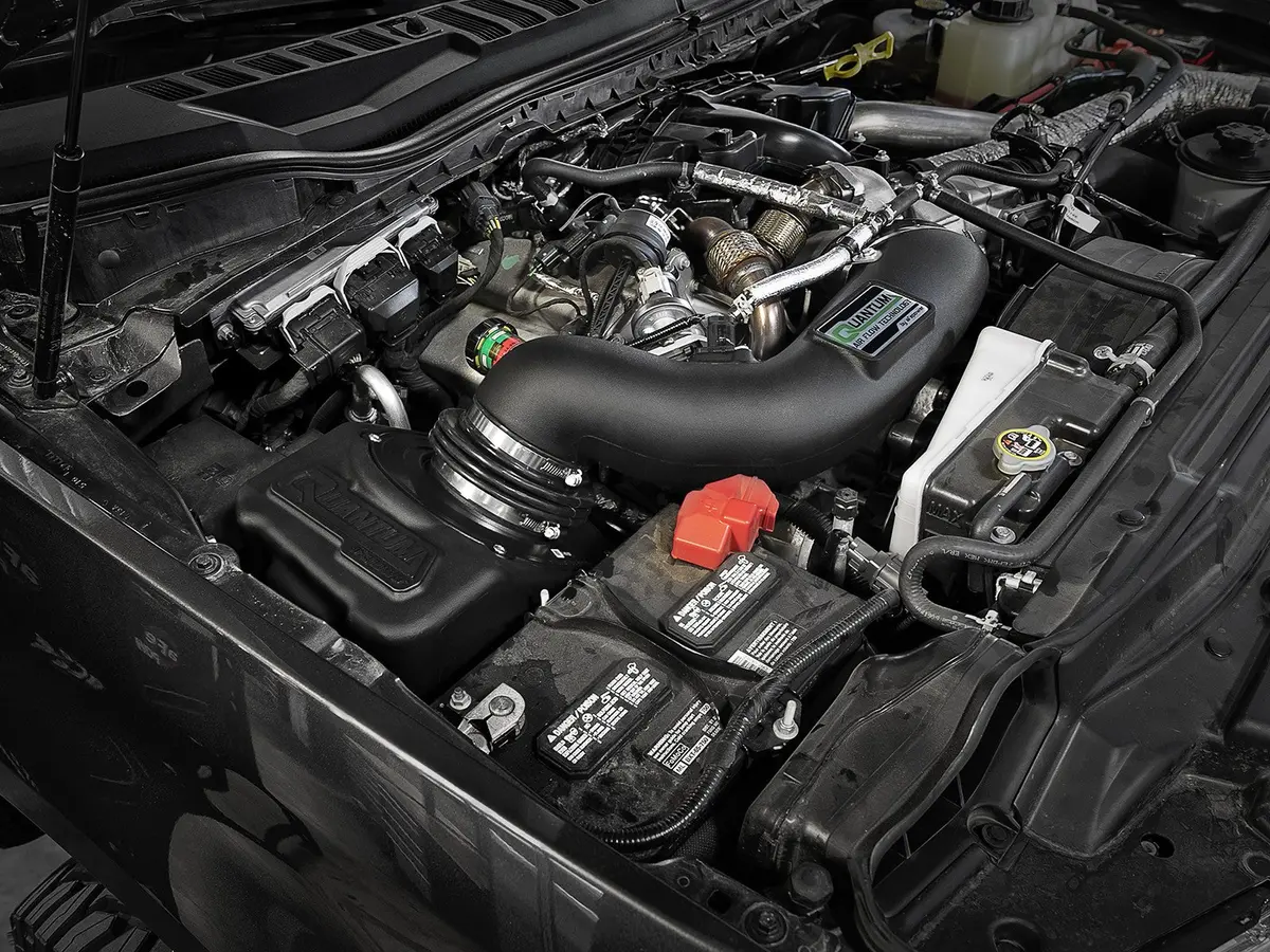 Afe: Quantum Cold Air Intake System W/Pro 5R Filter Media Ford Diesel Trucks 17-19 V8-6.7L (Td) 2