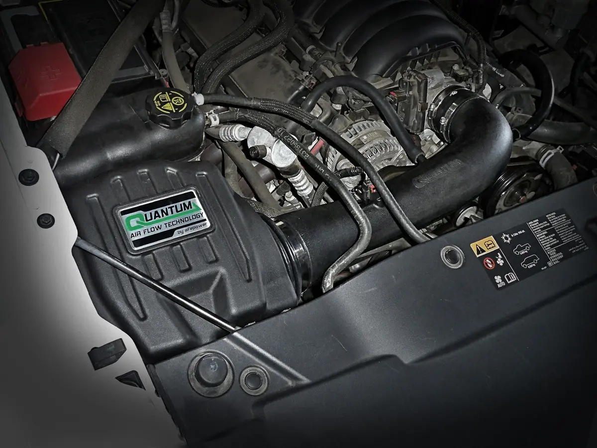Afe: Quantum Cold Air Intake System W/Pro Dry S Filter Media 14-19 Gm Silverado/Sierra V8-5.3/6.2L 2