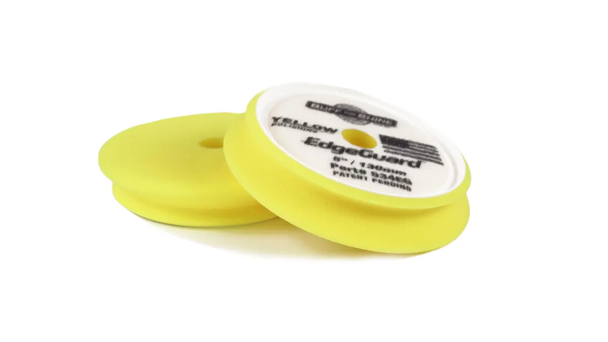 Buff And Shine Edgeguard Foam Pad, Yellow, Polishing, 5" (2 Pack) 1
