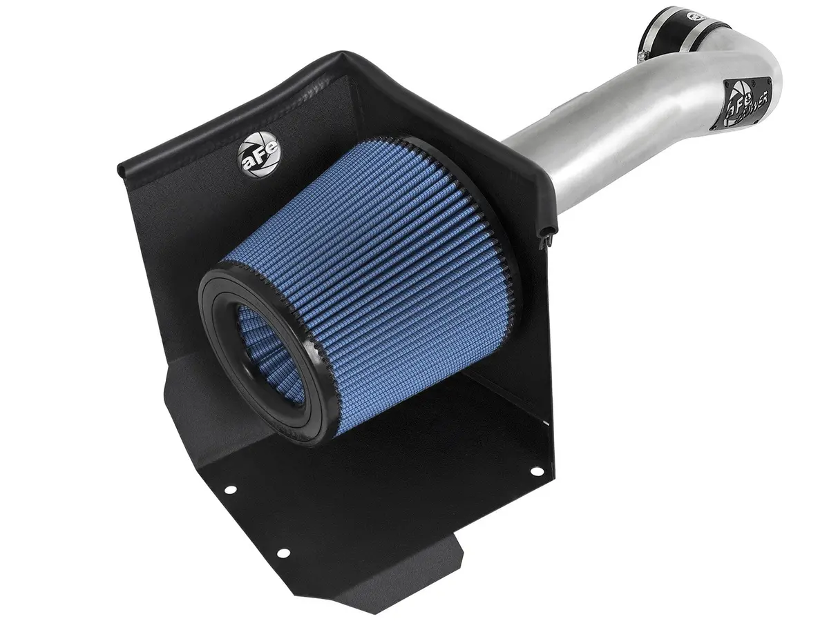 Afe: Magnum Force Stage-2 Cold Air Intake System - Brushed W/Pro 5R Filter Gm Silverado/Sierra 1500 14-19 / Tahoe/Suburban/Yukon/Xl/Escalade 15-19 V8-5.3L/6.2L 1