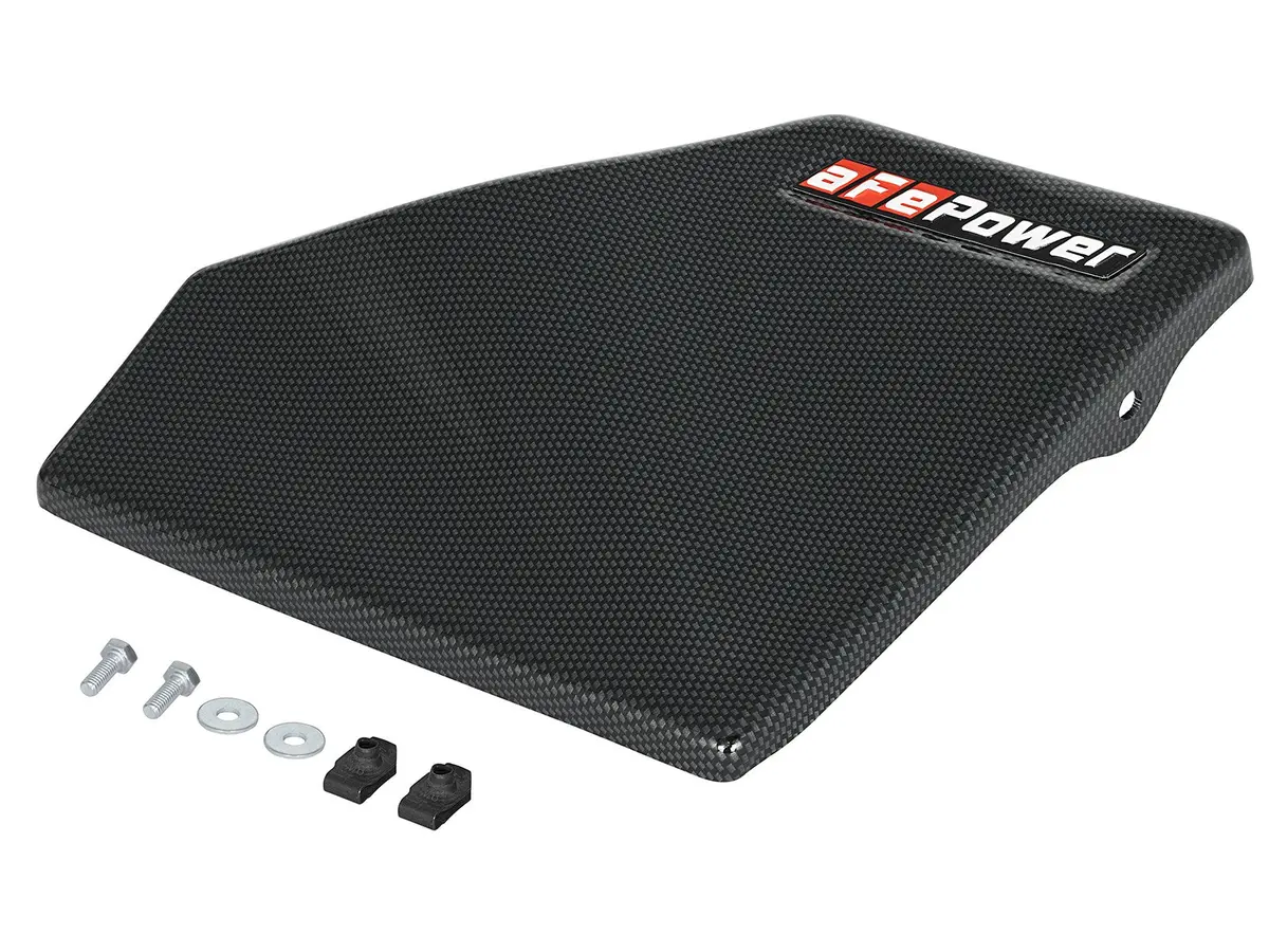 Afe: Magnum Force Stage-2 Intake System Cover - Carbon Fiber Look Mini Cooper S (F55/F56) 15-19 L4-2.0L (T) (B46/B48) 1