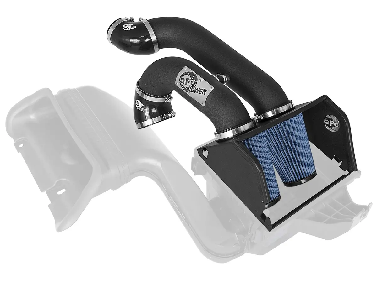 Afe: Magnum Force Stage-2 St Dual 3" Cold Air Intake System W/Pro 5R Filter Media Ford F-150 17-19 V6-2.7L/3.5L (Tt) Ecoboost 1