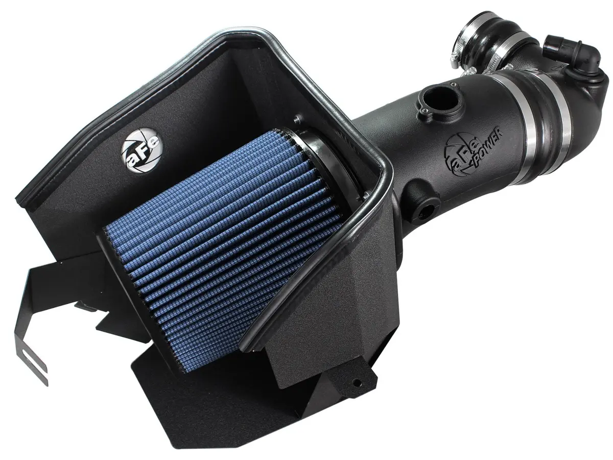 Afe: Magnum Force Stage-2 Cold Air Intake System - W/Black Cover & Pro 5R Filter Media - Ford Diesel Trucks 08-10 V8-6.4L (Td) 1