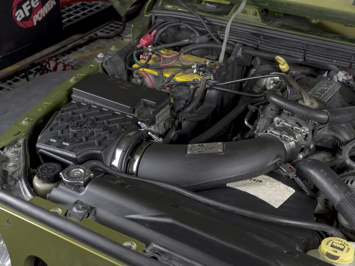Afe: Momentum Gt Cold Air Intake System W/Pro 5R Filter Media Jeep Wrangler (Jk) 07-11 V6-3.8L W/ Mechanical Fan 2