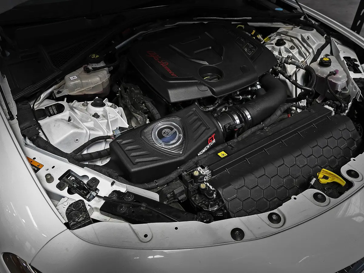 Afe: Momentum Gt Cold Air Intake System W/Pro 5R Filter Media Alfa Romeo Giulia 17-19 I4-2.0L (T) 2