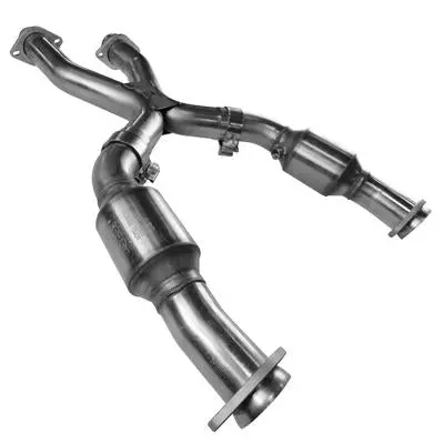 Kooks Headers & Exhaust: 1999-2004 Ford Mustang Gt/Cobra 3" X 3" Green Catted X-Pipe 2
