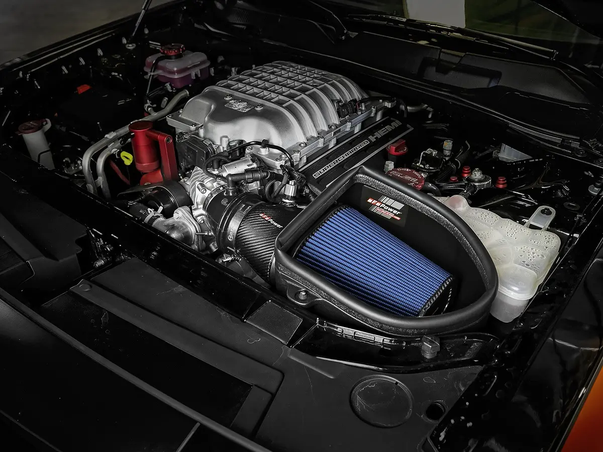 Afe: Track Series Carbon Fiber Cold Air Intake System W/Pro 5R Filter Dodge Challenger Srt Demon 2018 / Srt Hellcat Redeye 19-20 V8-6.2L(Sc) 2