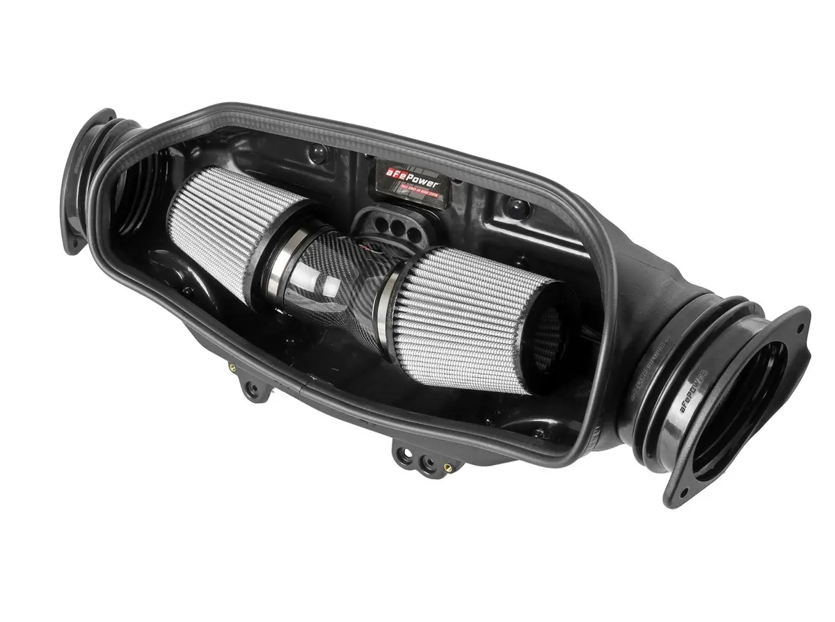 Afe: 2020-21 Chevrolet Corvette C8 V8-6.2L -- Track Series Carbon Fiber Cold Air Intake System W/ Pro Dry S Filters 1