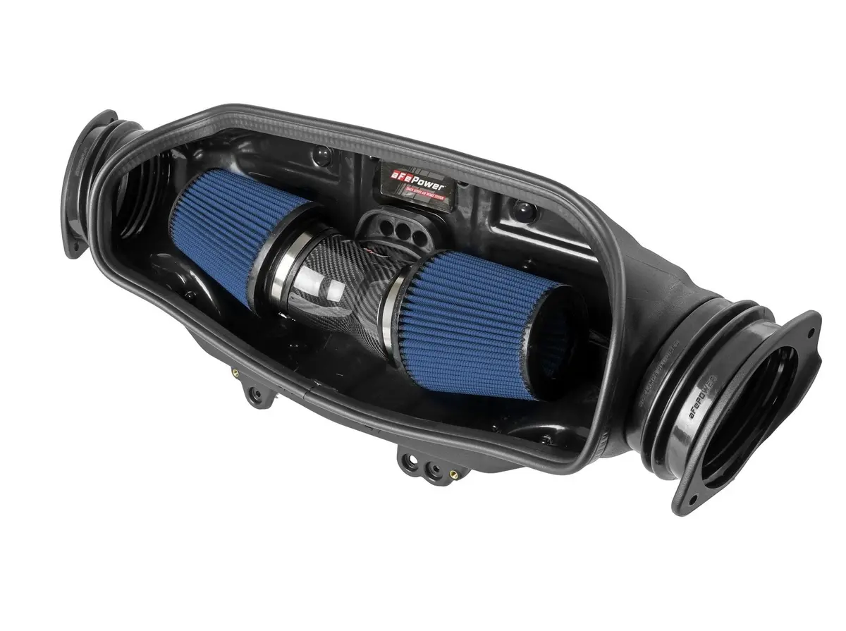 Afe: 2020-21 Chevrolet Corvette C8 V8-6.2L -- Track Series Carbon Fiber Cold Air Intake System W/ Pro 5R Filters 1