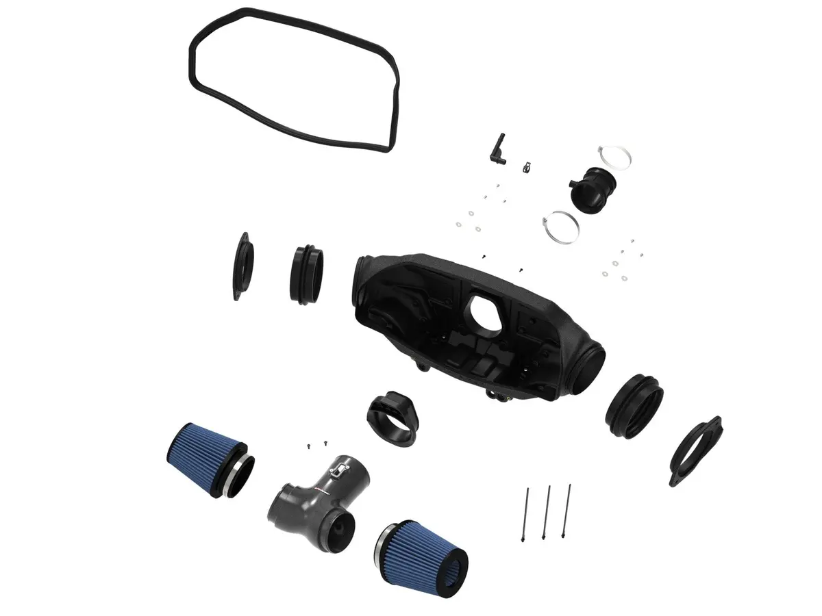 Afe: 2020-21 Chevrolet Corvette C8 V8-6.2L -- Track Series Carbon Fiber Cold Air Intake System W/ Pro 5R Filters 2