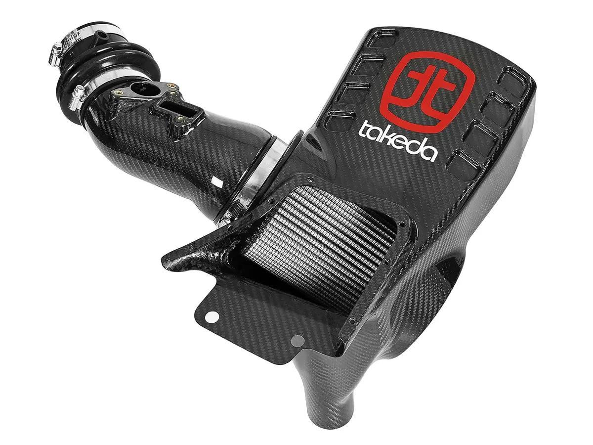Afe: Takeda Black Series Momentum Carbon Fiber Cold Air Intake System W/Pro Dry S Filter Honda Civic Type R 17-19 I4-2.0L (T) 1