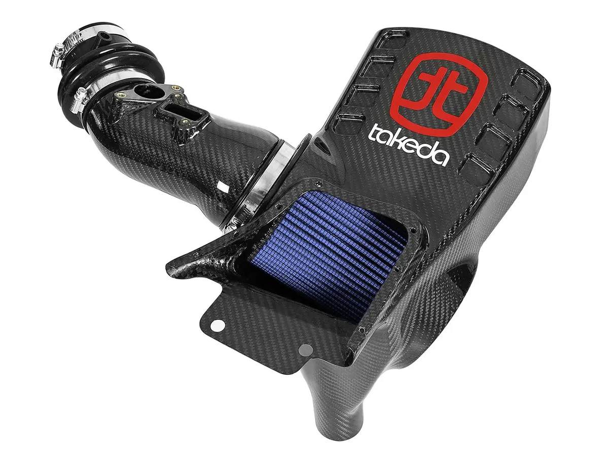 Afe: Takeda Black Series Momentum Carbon Fiber Cold Air Intake System W/Pro 5R Filter Honda Civic Type R 17-19 I4-2.0L (T) 1