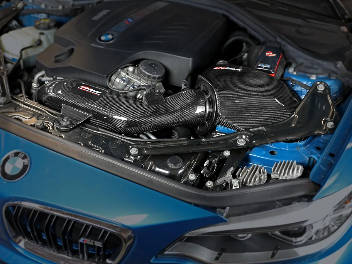 Afe: Black Series Momentum Carbon Fiber Cold Air Intake System W/Pro Dry S Filter 2