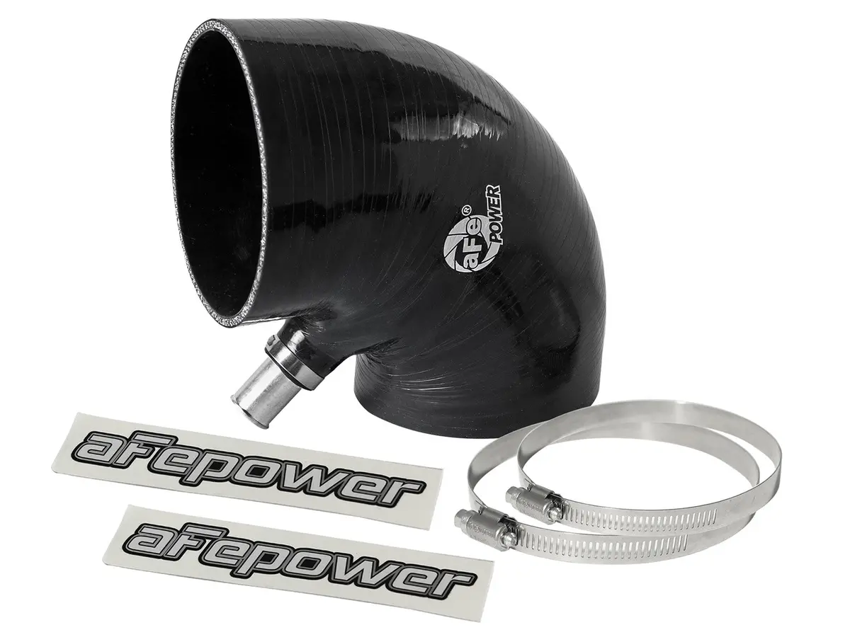Afe: Magnum Force Performance Accessories Coupling Kit: (4" X 4-1/4")"Id X 90 Deg. Elbow W/ Fitting (Silicone) 1