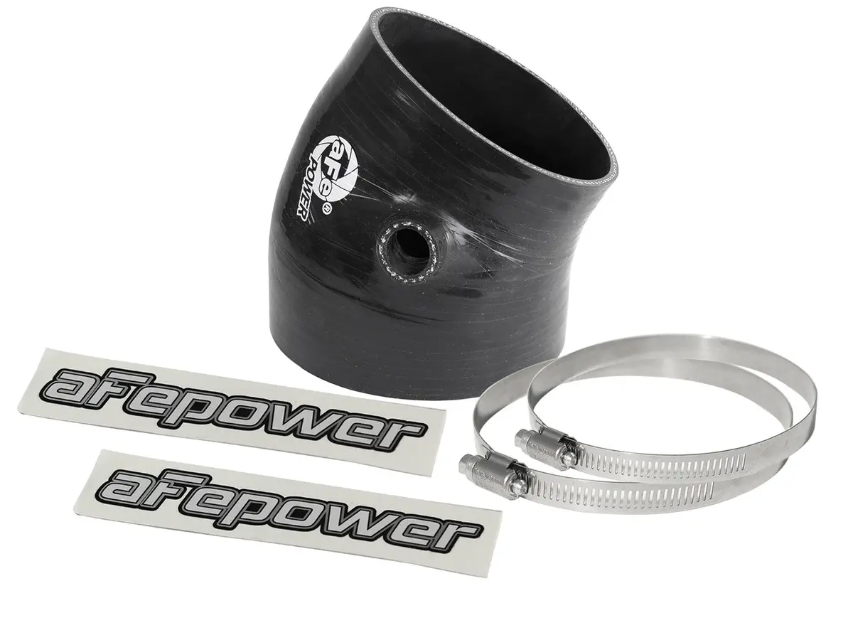 Afe: Magnum Force Performance Accessories Coupling Kit: (3.90" X 4.35")Id X 30 Deg. Elbow W/ Port Hole (Silicone) 1