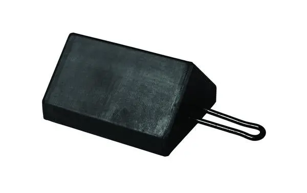Solid Pyramid Wheel Chock With U-Handle 1