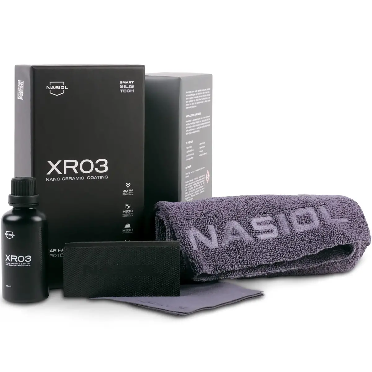 Nasiol Xr03 Ceramic Coating Professional-Grade Hydrophobic Protection Advanced Paint Protection With Exceptional Water Beading And Surface Gloss 1