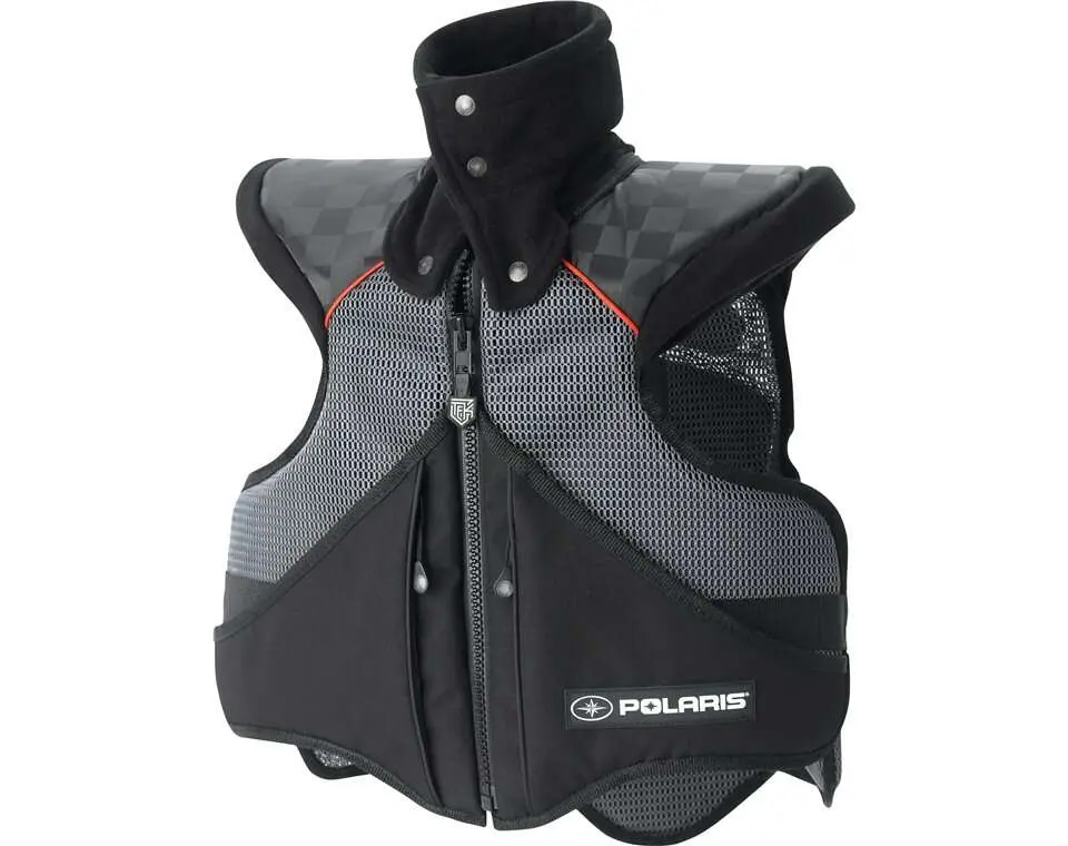 Unisex Adult Tek Super Sport Vest With Removable Collar, Black 6