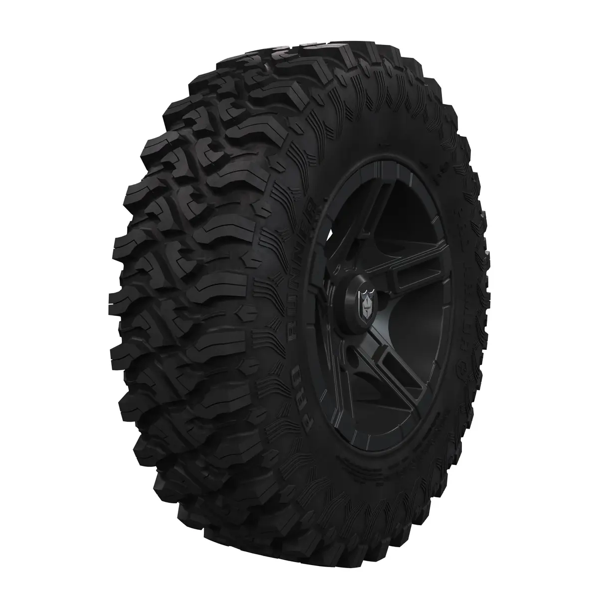 Pro Armor Wheel & Tire Set: 5208 & Pro Runner, Matte Black, 32" X 9.5" R15 2