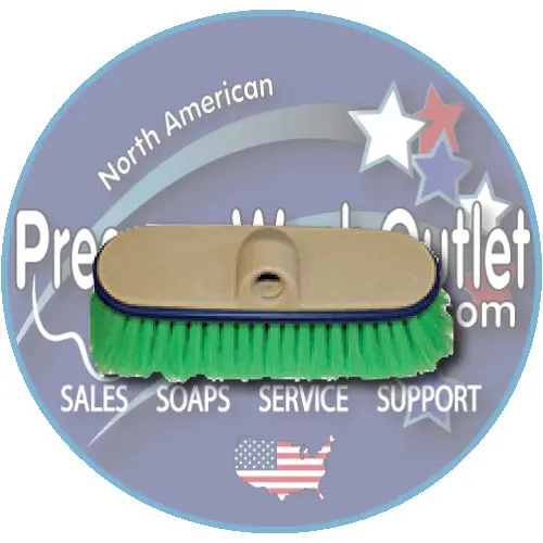 Green Nylon 10" Wash Brush (6629) 1