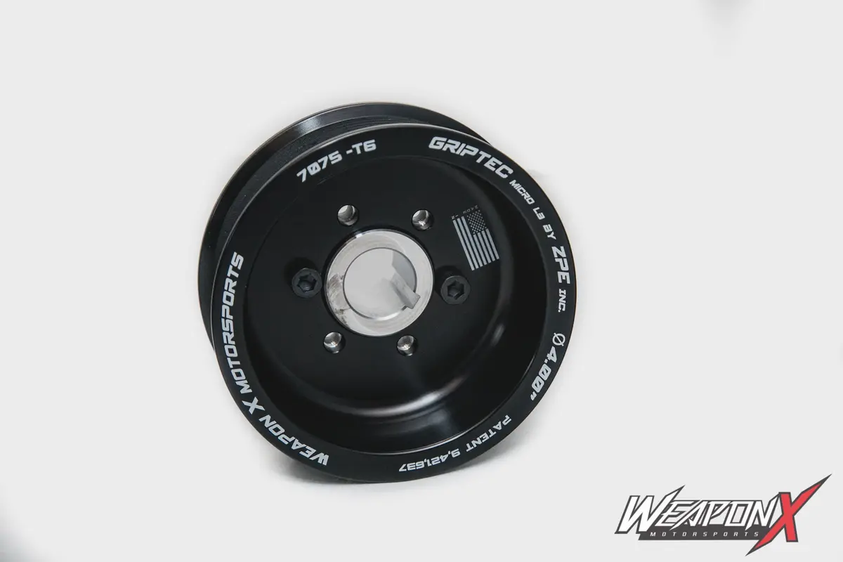 Weapon-X: Griptec Edelbrock Pulley  [Camaro6, Corvette C7, Lt1 Lt4] 1