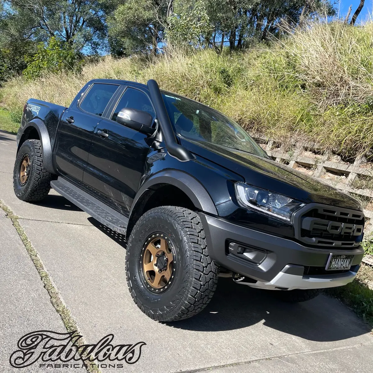 Ford Ranger Raptor Mid Entry Stainless Snorkel And Alloy Airbox Kit 1