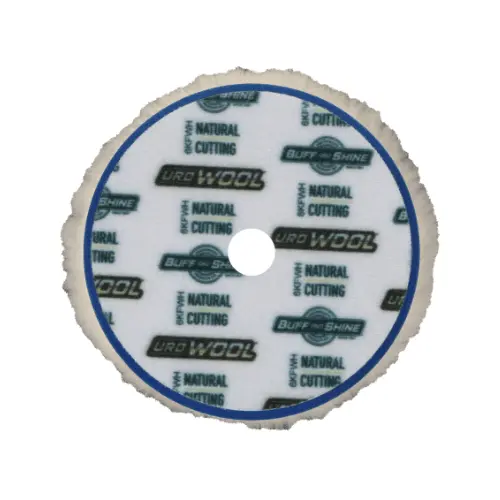 Buff And Shine Natural 100% Knitted Wool Blueberry Foam Interface (Edge Bevel) Heavy Pile Cutting 7