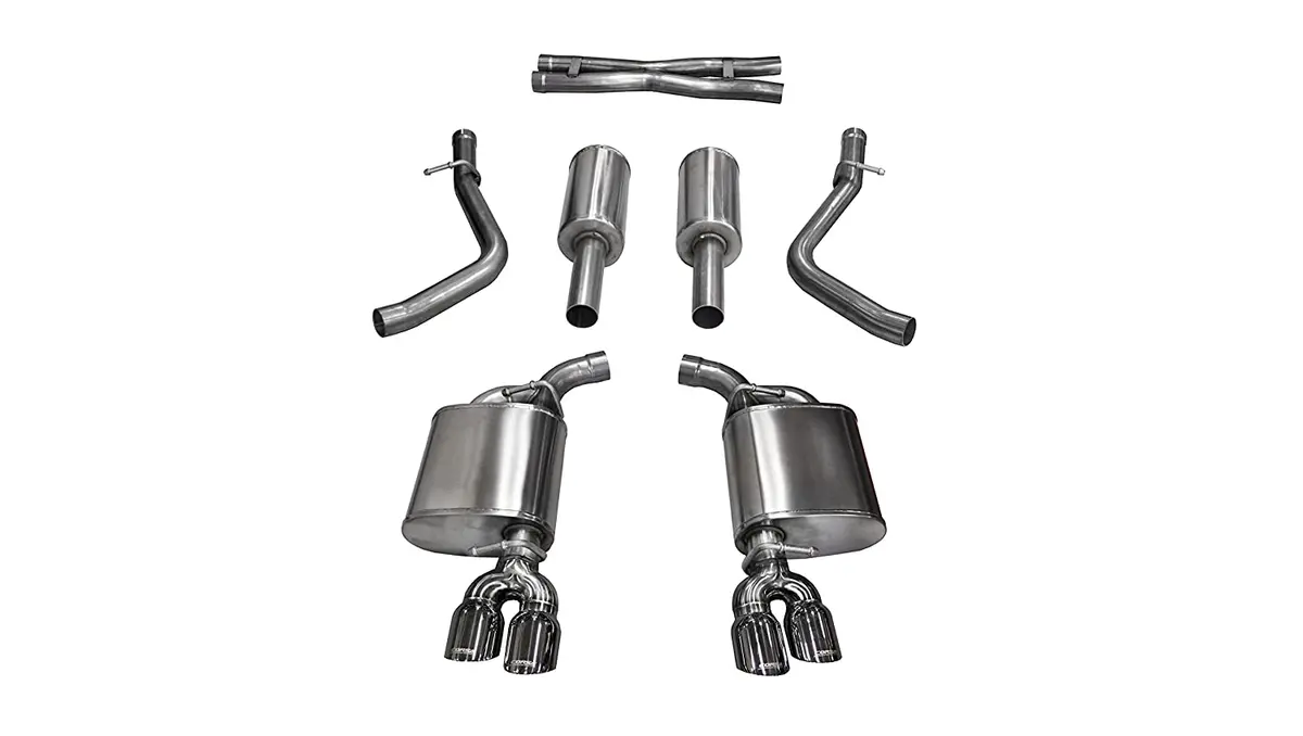 Corsa: 2015-2016 Challenger Rt 5.7L - Sport Sound Level 2.5" Cat-Back Twin 3.5" Tips 1